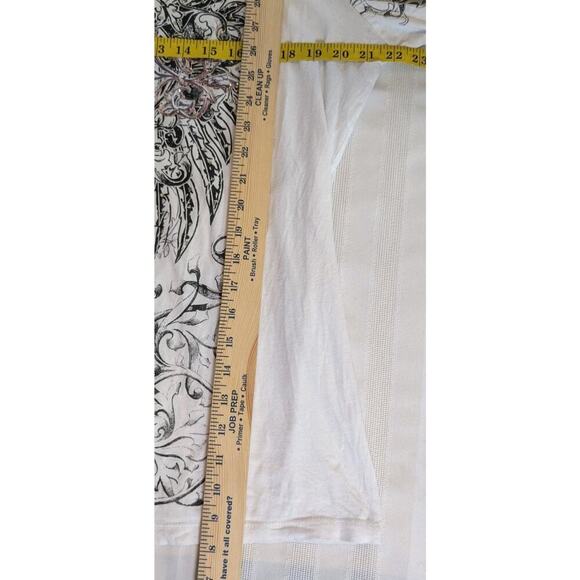 California Girlz Top Women 2X V-Neck T-Shirt Long Sleeve Graphic Bling - Picture 5 of 6